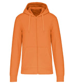 Men's Eco-Friendly Zip-Through Hoodie LightOrange