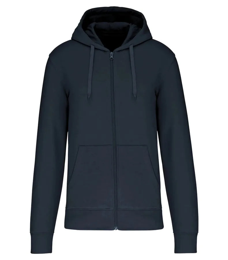 Men's Eco-Friendly Zip-Through Hoodie Navy