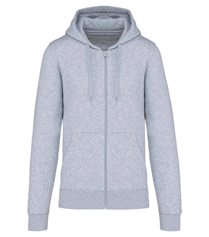 Men's Eco-Friendly Zip-Through Hoodie OxfordGrey