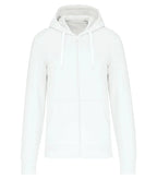 Men's Eco-Friendly Zip-Through Hoodie White