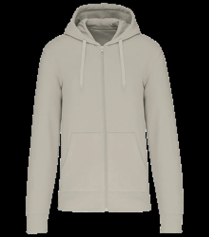 Men's Eco-Friendly Zip-Through Hoodie Clay