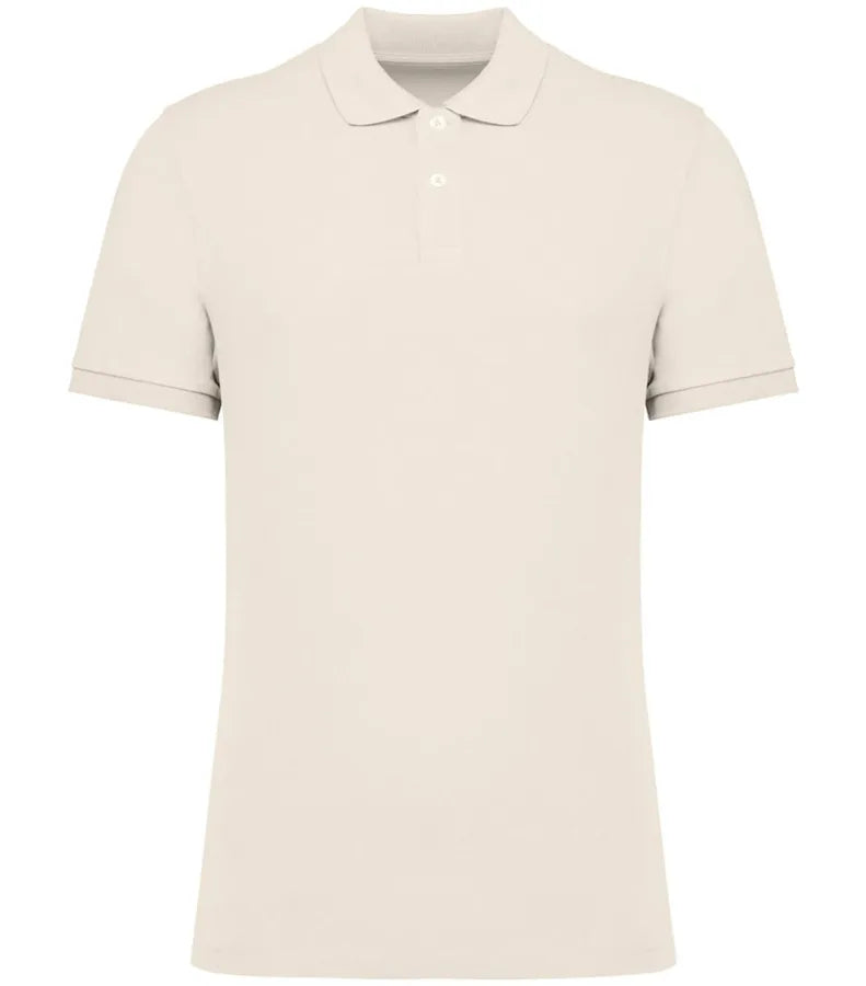 Men's Eco-Friendly Piqué Knit Polo Shirt Ivory