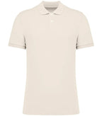 Men's Eco-Friendly Piqué Knit Polo Shirt Ivory