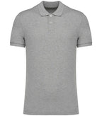Men's Eco-Friendly Piqué Knit Polo Shirt MoonGreyHeather