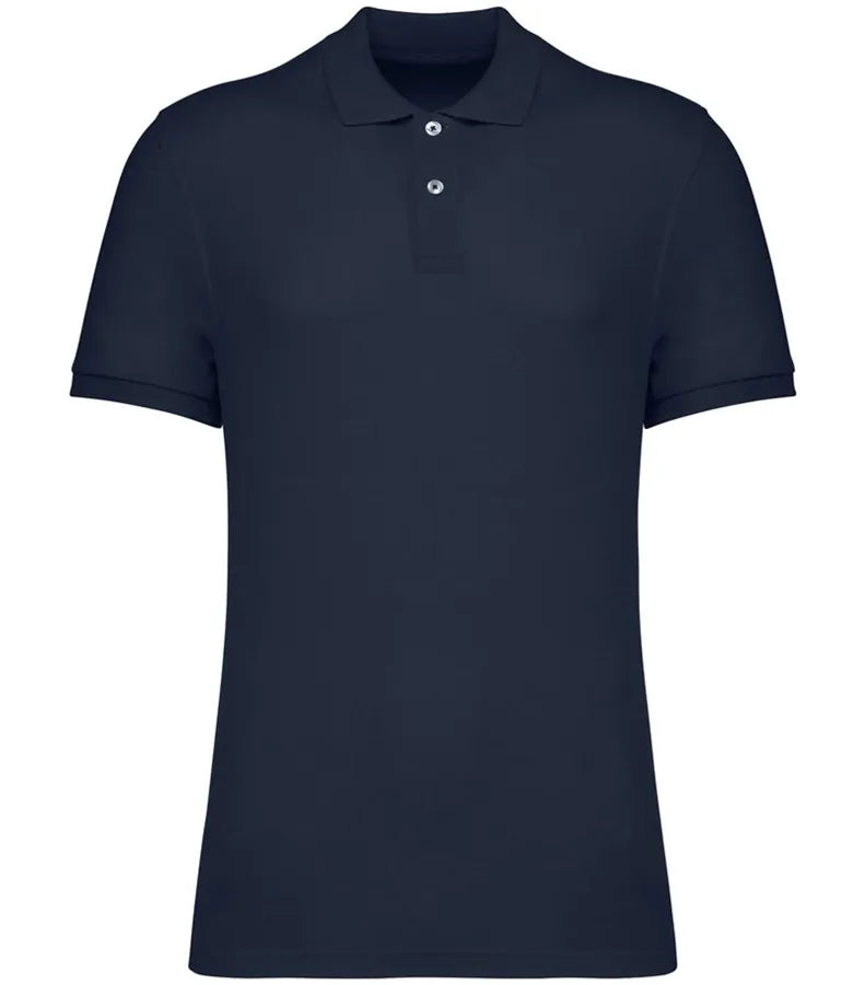 Men's Eco-Friendly Piqué Knit Polo Shirt NavyBlue