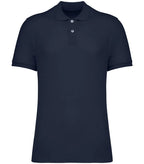 Men's Eco-Friendly Piqué Knit Polo Shirt NavyBlue