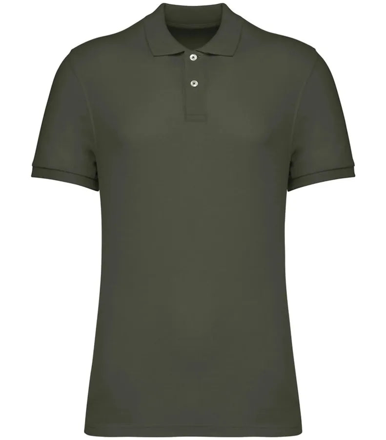 Men's Eco-Friendly Piqué Knit Polo Shirt OrganicKhaki