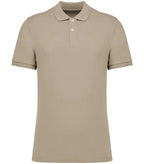 Men's Eco-Friendly Piqué Knit Polo Shirt WetSand
