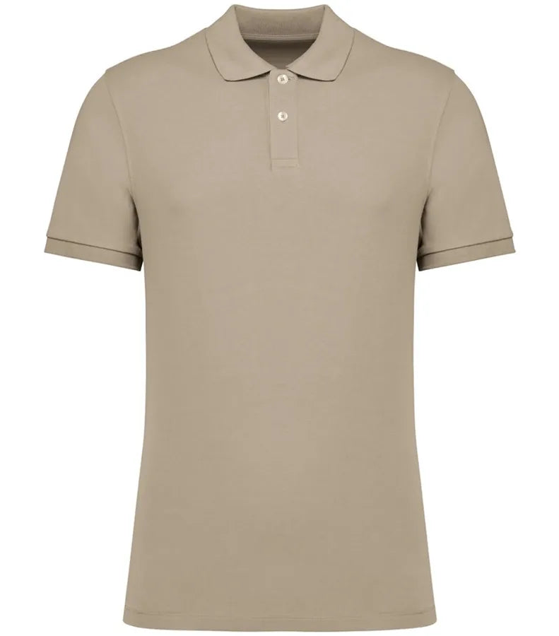 Men's Eco-Friendly Piqué Knit Polo Shirt WetSand