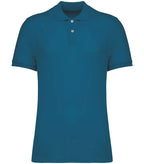 Men's Eco-Friendly Piqué Knit Polo Shirt BlueSapphire