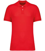 Men's Eco-Friendly Piqué Knit Polo Shirt PoppyRed