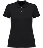 Ladies' Eco-Friendly Piqué Knit Polo Shirt Black