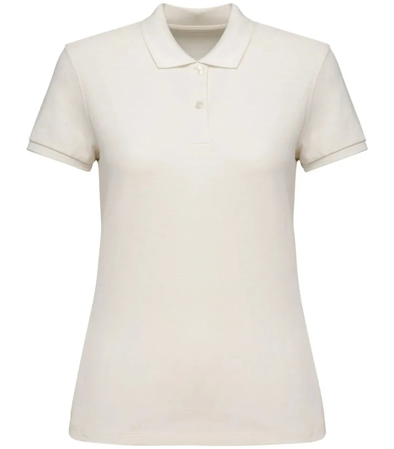 Ladies' Eco-Friendly Piqué Knit Polo Shirt Ivory