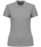 Ladies' Eco-Friendly Piqué Knit Polo Shirt MoonGreyHeather
