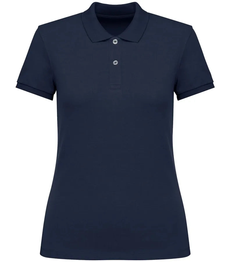 Ladies' Eco-Friendly Piqué Knit Polo Shirt NavyBlue