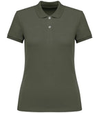 Ladies' Eco-Friendly Piqué Knit Polo Shirt OrganicKhaki