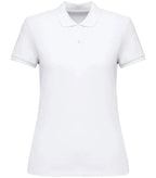 Ladies' Eco-Friendly Piqué Knit Polo Shirt White