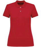 Ladies' Eco-Friendly Piqué Knit Polo Shirt PoppyRed