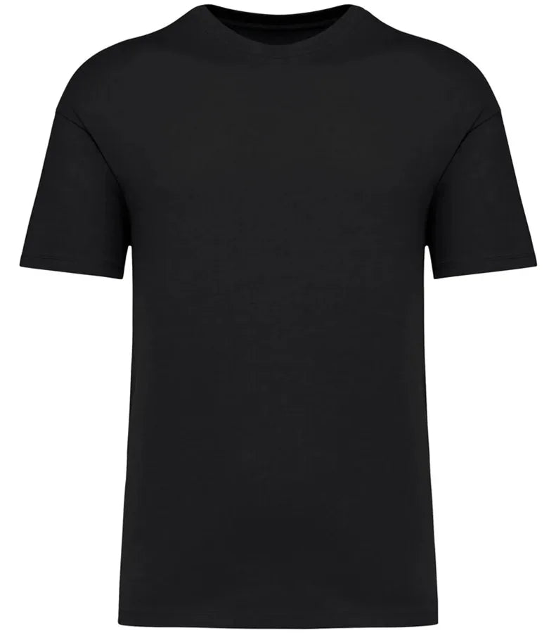 Unisex Eco-Friendly Dropped Shoulders T-shirt Black