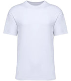 Unisex Eco-Friendly Dropped Shoulders T-shirt White