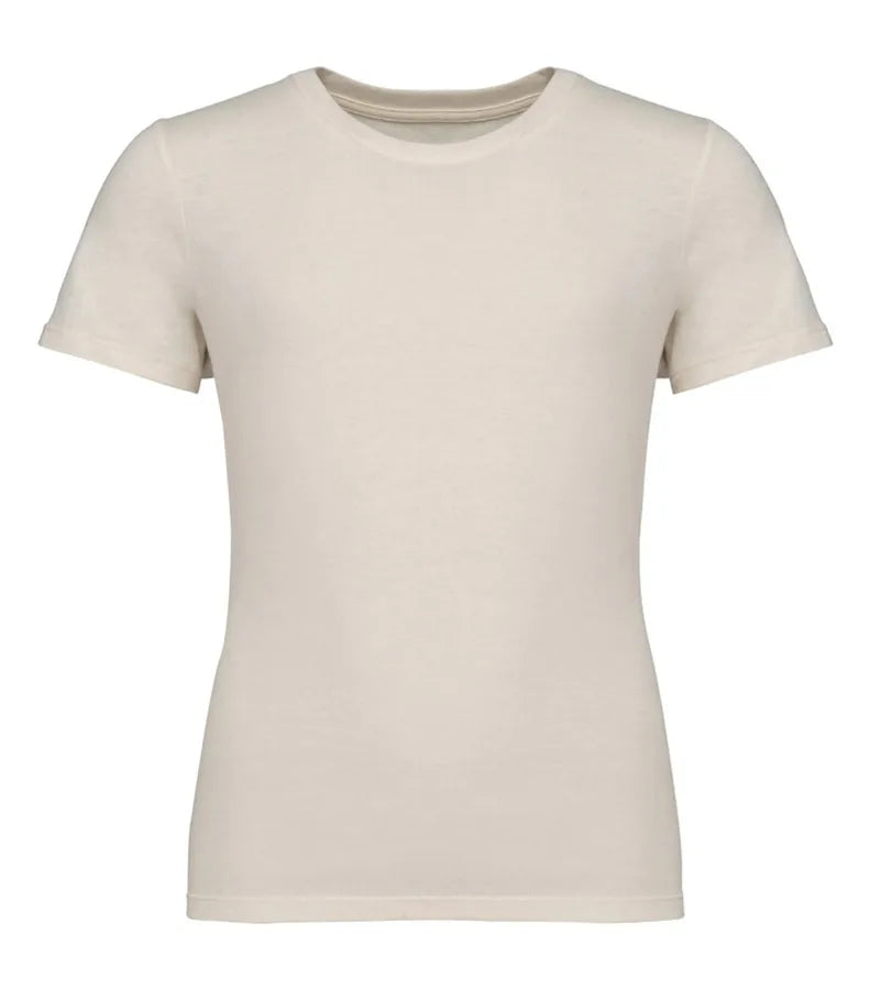 Eco-Friendly Kids' Dropped Shoulders T-shirt Ivory