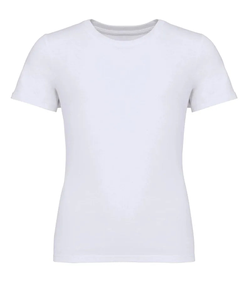 Eco-Friendly Kids' Dropped Shoulders T-shirt White
