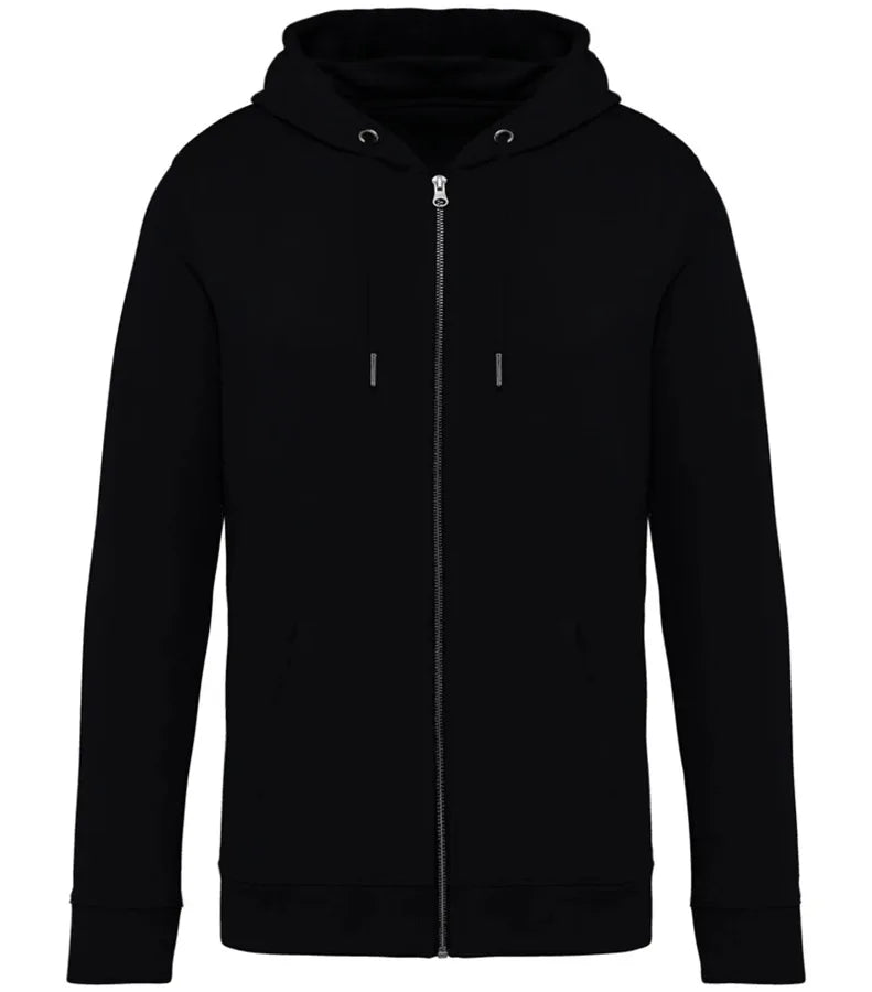 Unisex zip-up hooded sweatshirt 350gsm Black