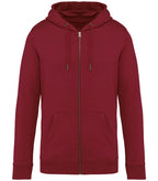 Unisex zip-up hooded sweatshirt 350gsm HibiscusRed