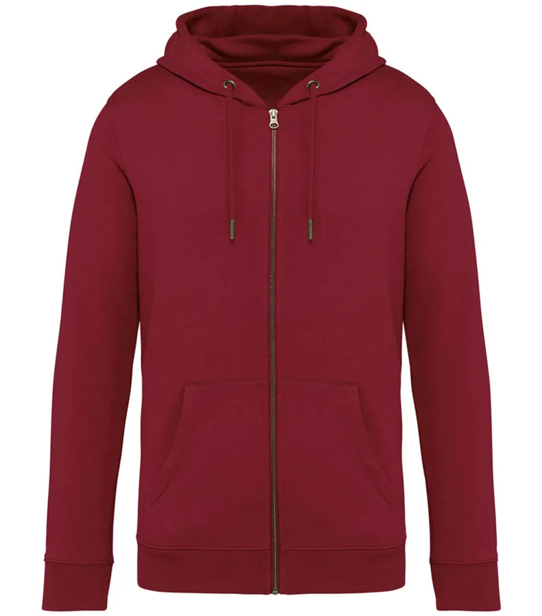 Unisex zip-up hooded sweatshirt 350gsm HibiscusRed