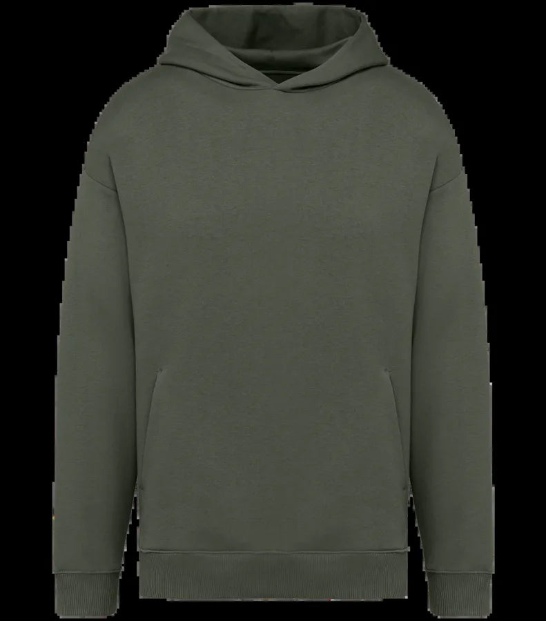 Unisex oversized hooded sweatshirt 300gsm OrganicKhaki