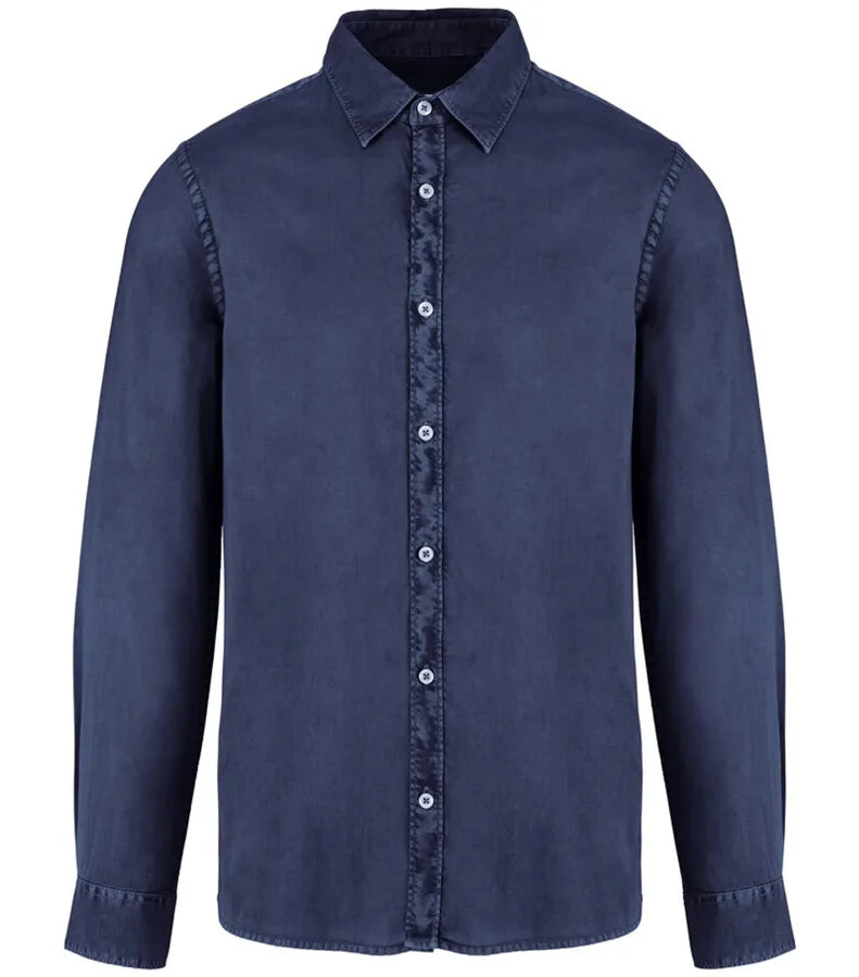 Men's washed shirt WashedNavy