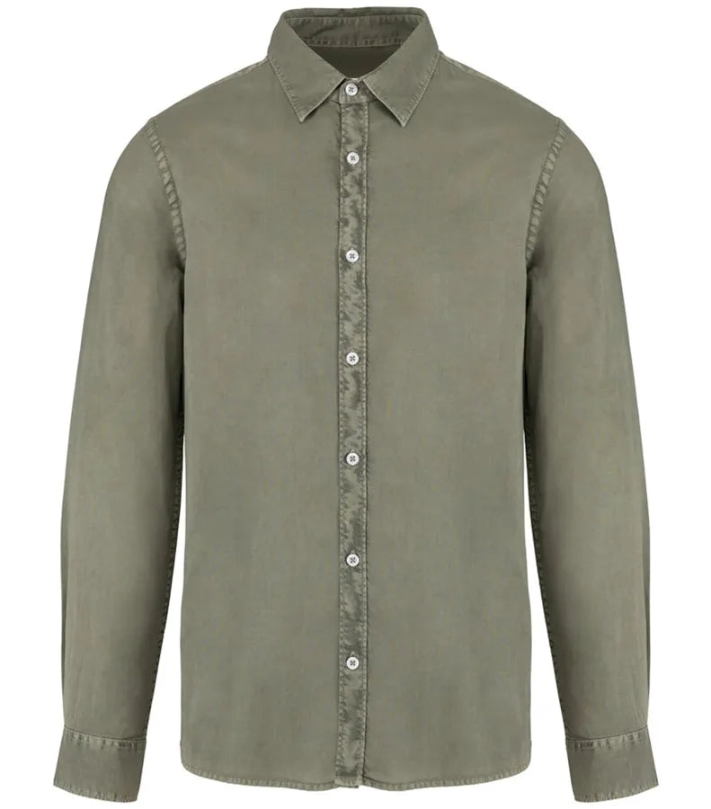 Men's washed shirt WashedPaleKhaki