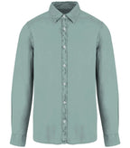 Men's washed shirt WashedJadeGreen