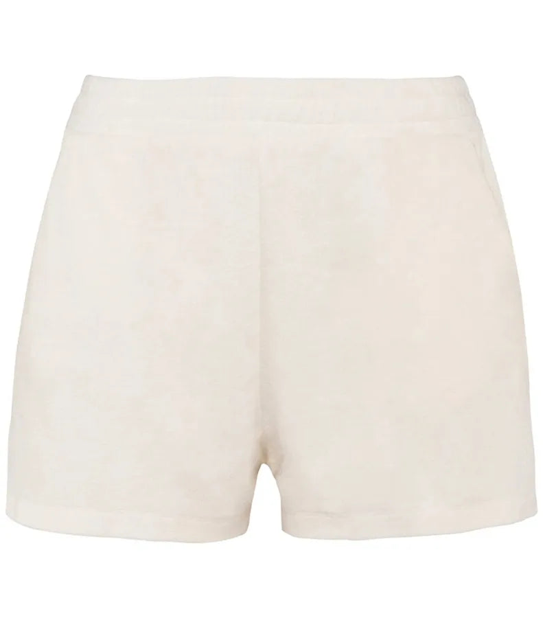 Ladies Terry Towel shorts Ivory