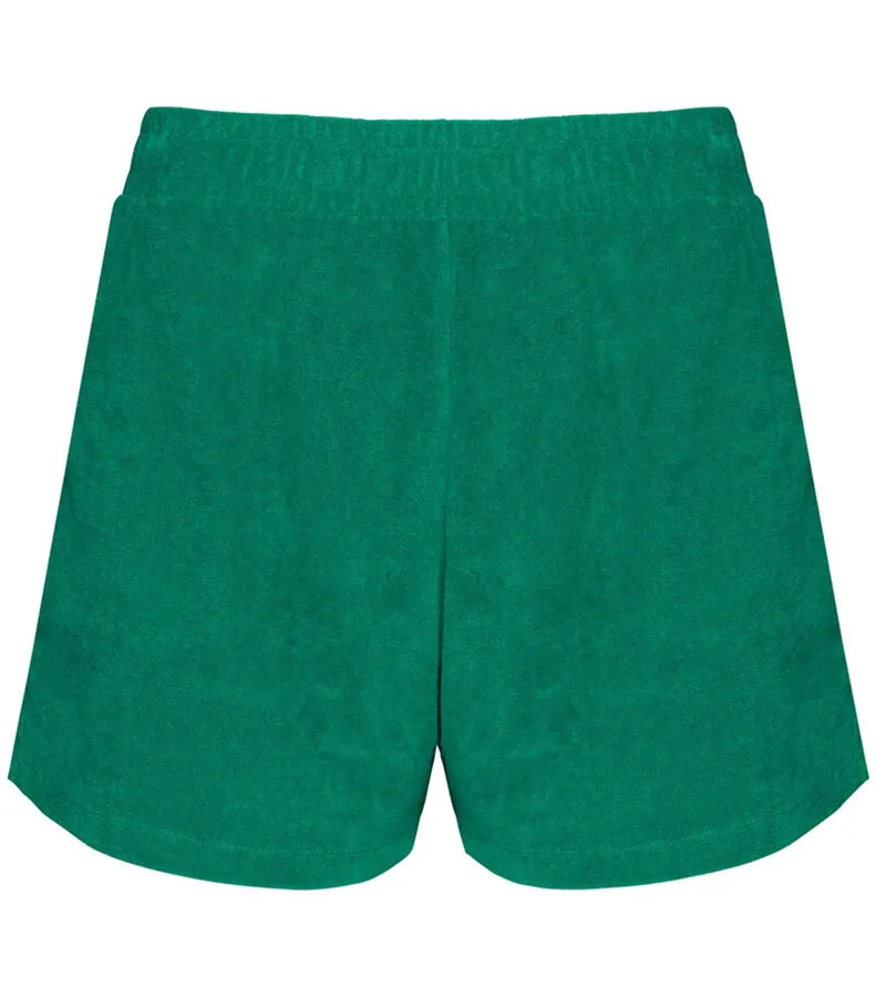 Ladies Terry Towel shorts MalachiteGreen