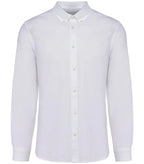 Men Oxford Long-Sleeved Shirt White