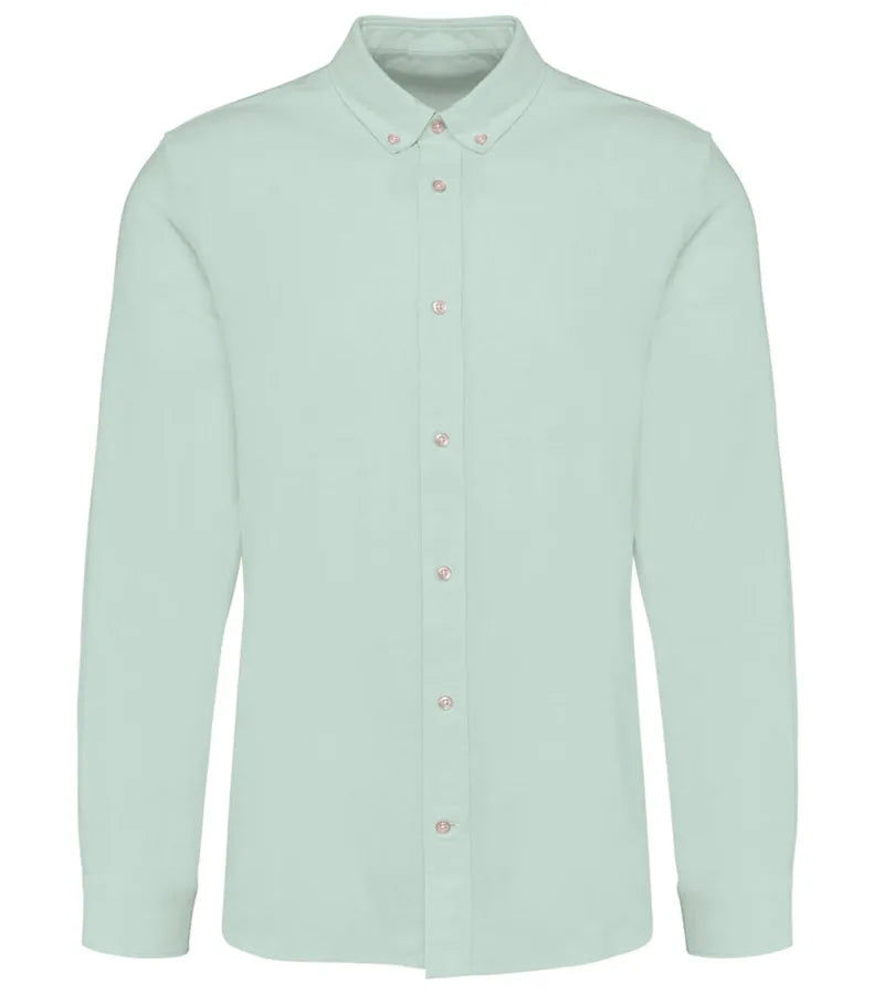 Men Oxford Long-Sleeved Shirt OxfordGreen