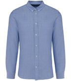 Men Oxford Long-Sleeved Shirt OxfordLightRoyalBlue