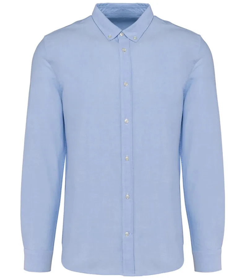 Men Oxford Long-Sleeved Shirt OxfordSkyBlue