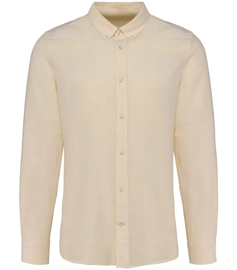 Men Oxford Long-Sleeved Shirt OxfordYellow
