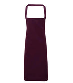 Organic Cotton Bib Apron Aubergine