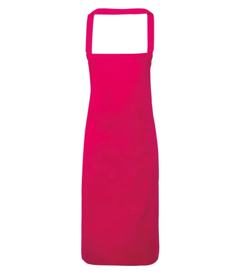Organic Cotton Bib Apron HotPink