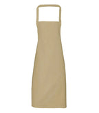 Organic Cotton Bib Apron Khaki