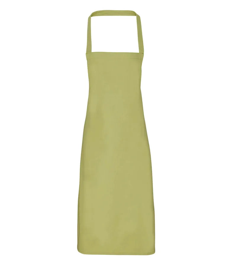 Organic Cotton Bib Apron Lime