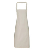 Organic Cotton Bib Apron Natural