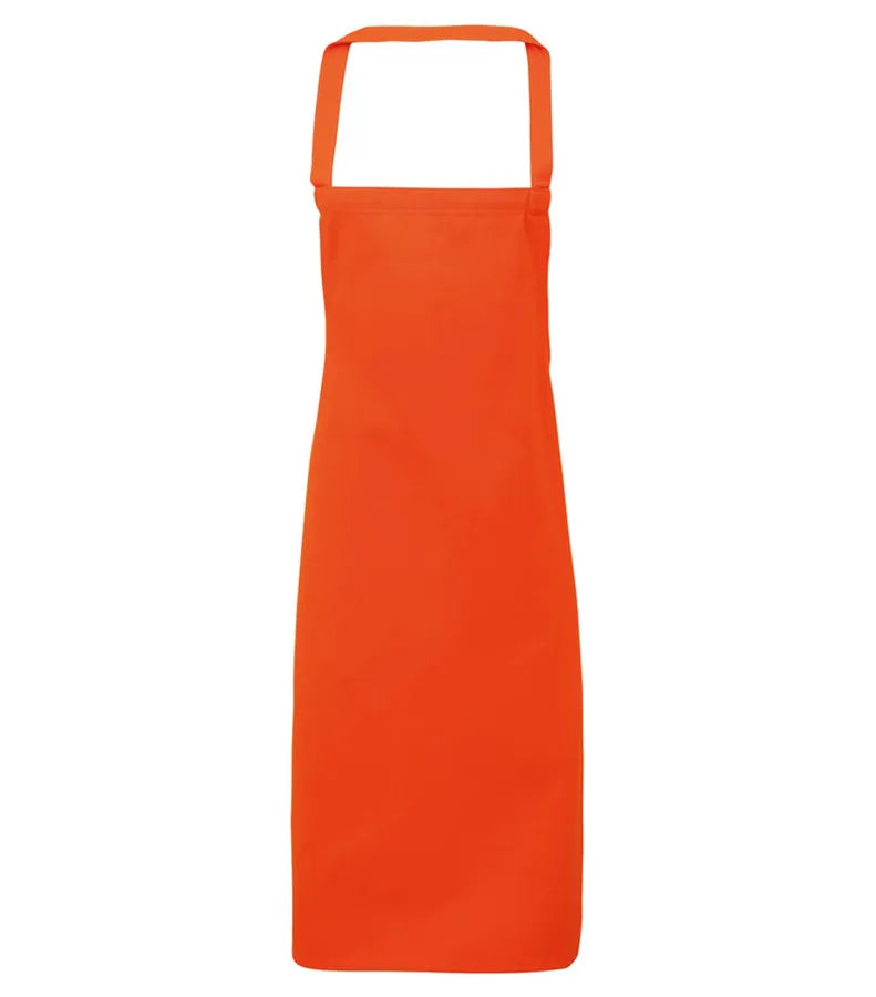 Organic Cotton Bib Apron Orange