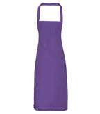 Organic Cotton Bib Apron Purple