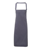 Organic Cotton Bib Apron Steel