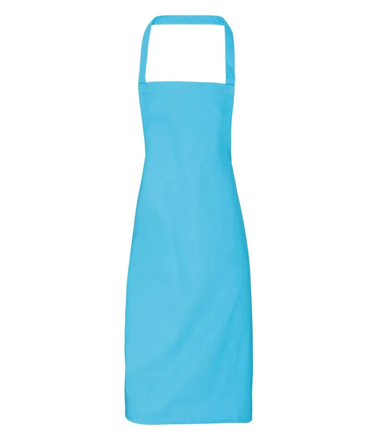Organic Cotton Bib Apron Turquoise