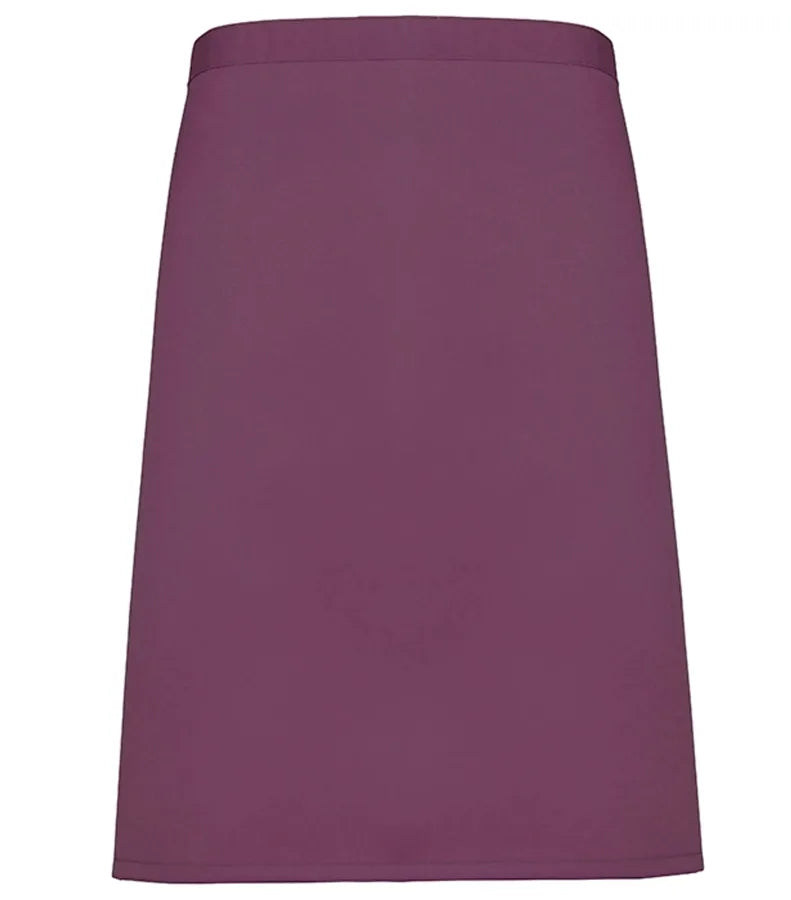 Mid-length apron Aubergine